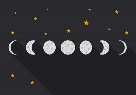 Moon Phase Free Vector Art 6265 Free Downloads