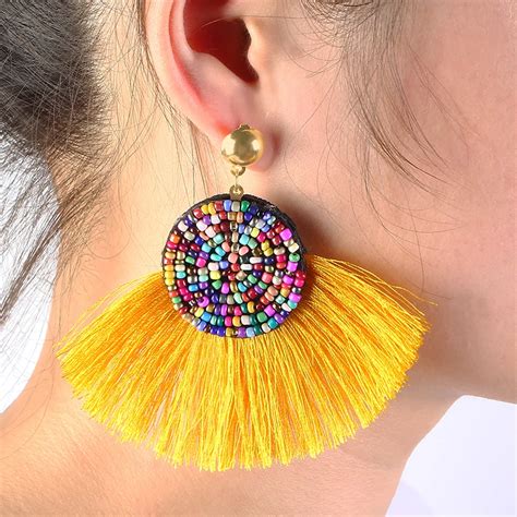 Fashion Tassel Earrings For Women Fashion Jewelry Female Vintage