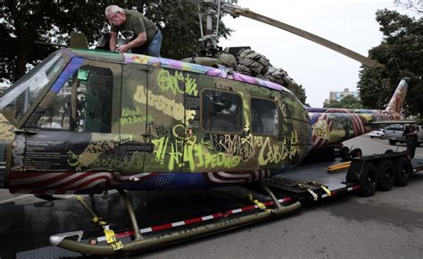 Healing Helicopter A Restored Vietnam War Chopper Visits Downtown St