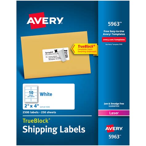 Avery 5963 Word Template