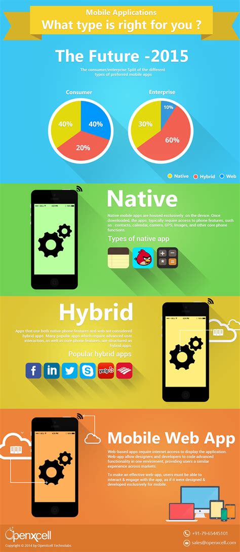 Understanding The Types Of Mobile Applications Infographic Smashfreakz