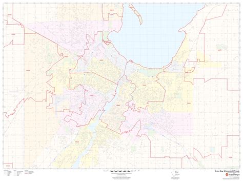 Green Bay Wi Zip Code Map Oconto County Plat Map