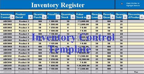 Hardware Inventory Management Excel Template Sample Templates