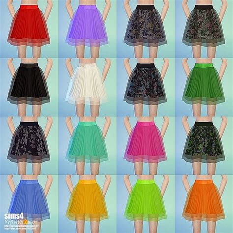 Chiffon Skirts At Marigold Sims 4 Updates