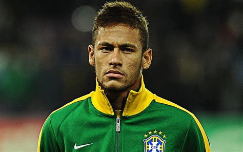Neymar Jr Portrait Face Brazilian Soccer Star Brazil National