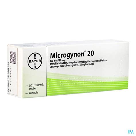 Microgynon 20 Drag 3 X 21 | Apotheek Vanderhaegen