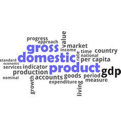 Gross Domestic Product Royalty Free Vector Image