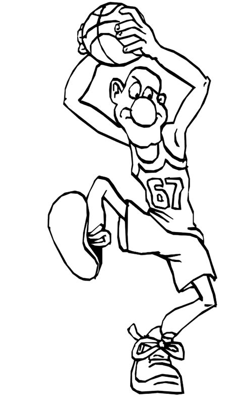 Desenho De Basquetebol Para Colorir