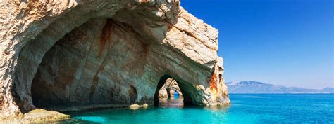 Unrealistic Sea Caves On Zakynthos Greece Beach Wallpapers