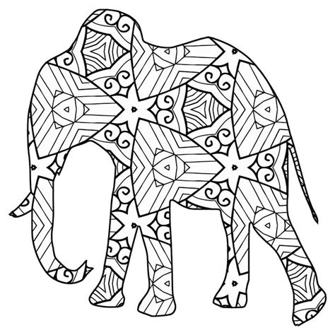 30 Free Coloring Pages A Geometric Animal Coloring