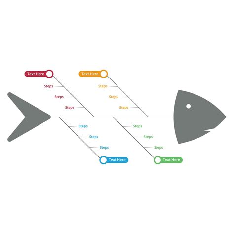 Modern Business Strategy Infographic Flowchart In A Fishbone Shape