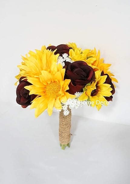 Rose And Sunflower Wedding Bouquet Bouquet