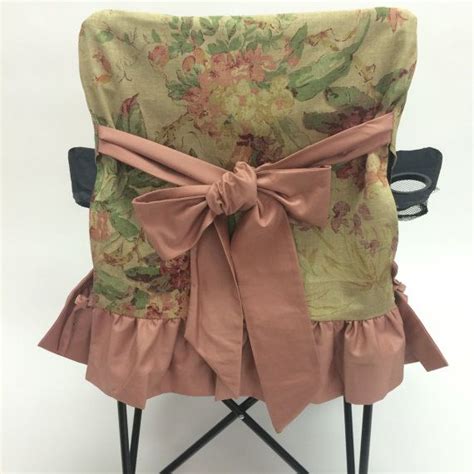 These stylish and elegant organza chair sashes are the perfect decorating solution to add a color accent to your party decorations. Vintage Dusty Rose Unique Glam Camping Chair Cover by ...