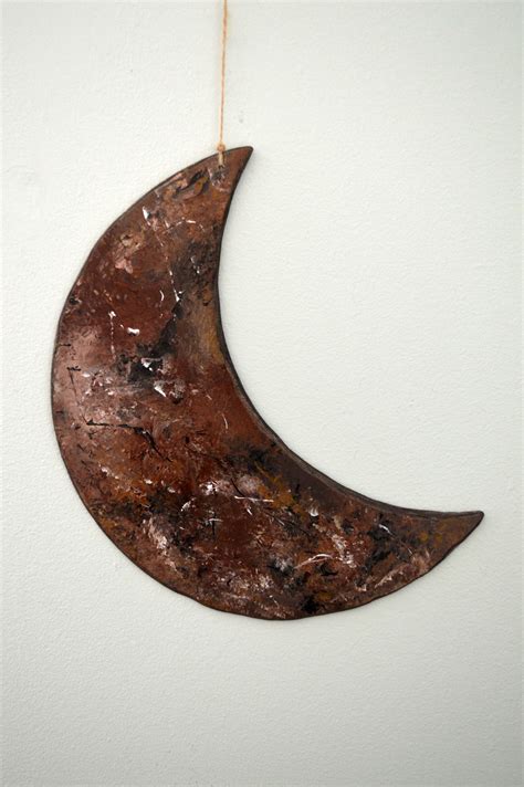 Wooden Hanging Crescent Moon Decor Crescent Moon Wall Art Etsy