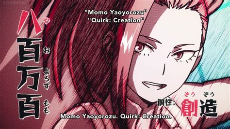 Boku No Hero Academia Yaoyorozu Momo Quirk Creation My Hero