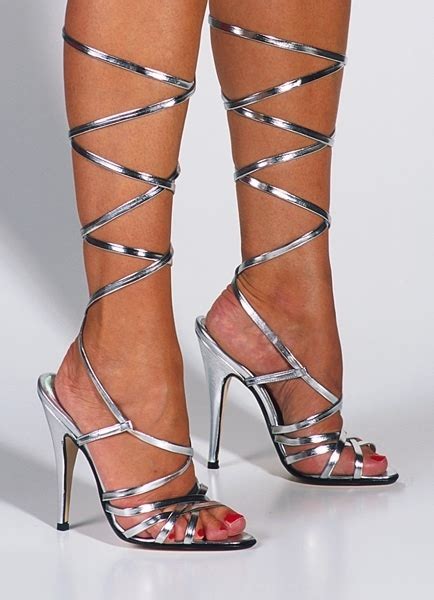 Silver Gladiator Style Heels Beautiful Sandals Heels Stiletto Heels