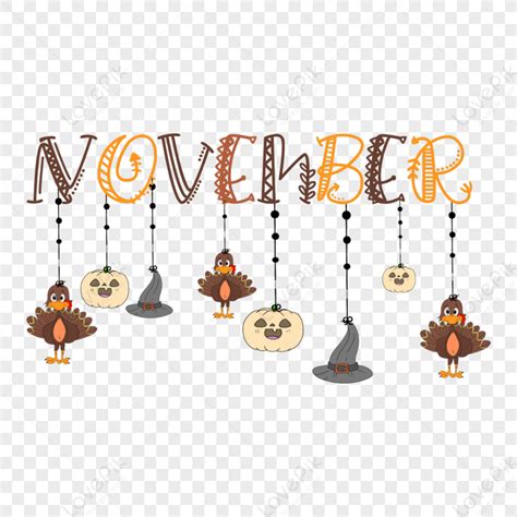 Lovely November Clip Art Pumpkin Png November Png Transparent