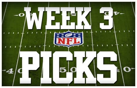 Top Nfl Betting Picks Week 3 Bigonsports