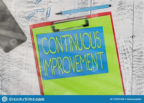 Writing Note Showing Continuous Improvement Business Photo Showcasing