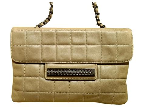 Chanel Handbags Handbags Leather Beige Ref238841 Joli Closet