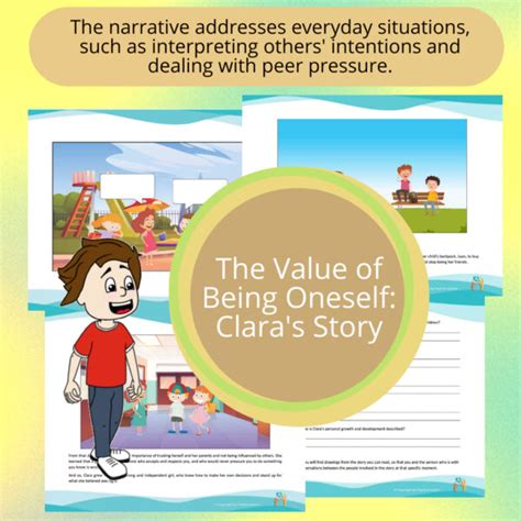 The Value Of Being Oneself Claras Story Activity To Practice