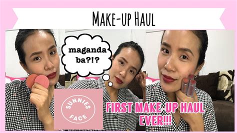 Make Up Haul Sunnies Face First Time Ever Filipino In New