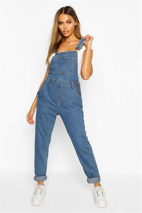 denim overall boohoo in 2020 denim women perfect jeans fit denim dungarees
