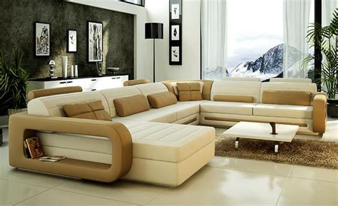 Sofa Modern Design Hot Sale Top Grain Leather Sofas Corner Couches With