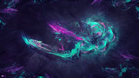 Online Crop Green And Purple Abstract Painting Hd Wallpaper