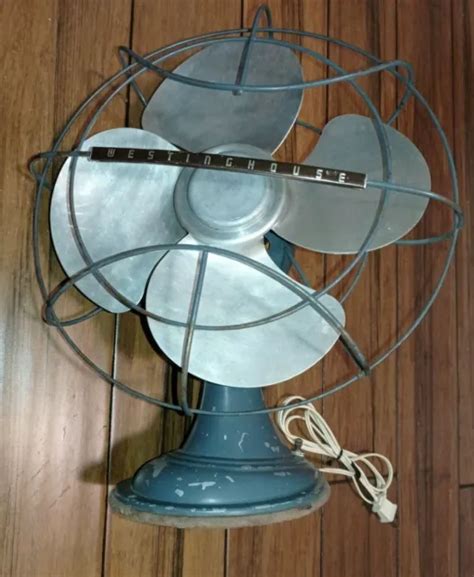 vintage westinghouse electric fan art deco style oscillating table fan £93 16 picclick uk