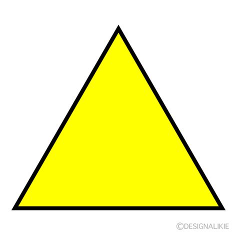 Yellow Triangle Clip Art Free Png Image｜illustoon