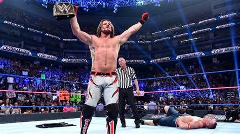 Wwe Smackdown Aj Styles And James Ellsworth Battle For Heavyweight Championship Wwe News