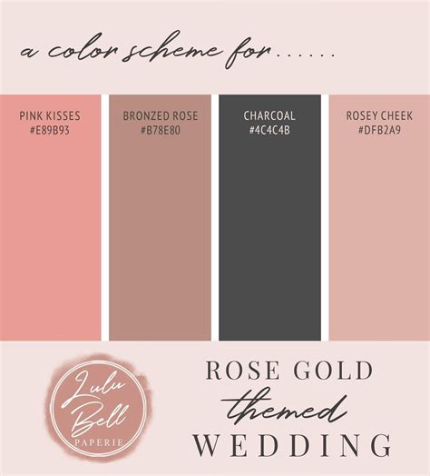 Rose Gold Color Palette
