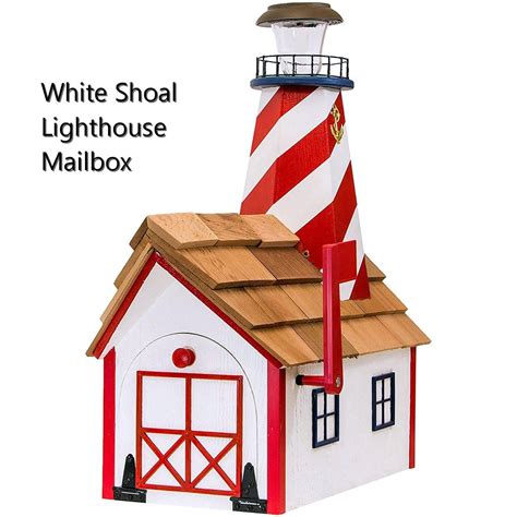 I'm also working on turning my front post lamp in the front yard into a lighthouse. Lighthouse Mailbox Solar Light Amish Handmade | Etsy ...