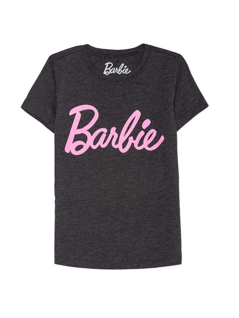 Barbie Barbie Girls 4 16 Classic Logo Glitter Graphic T Shirt