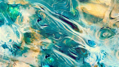 Abstract Artwork Painting Surreal Spiral Water