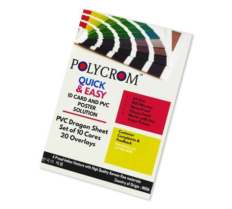 Buy Polycrom Korean Pvc Lamination Dragon Sheet Set Of 10 Cores And 20
