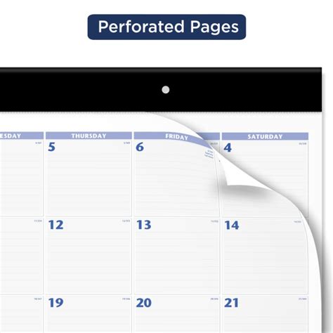 At A Glance 2023 Ry Monthly Desk Pad Calendar Bluegray Large 24 X