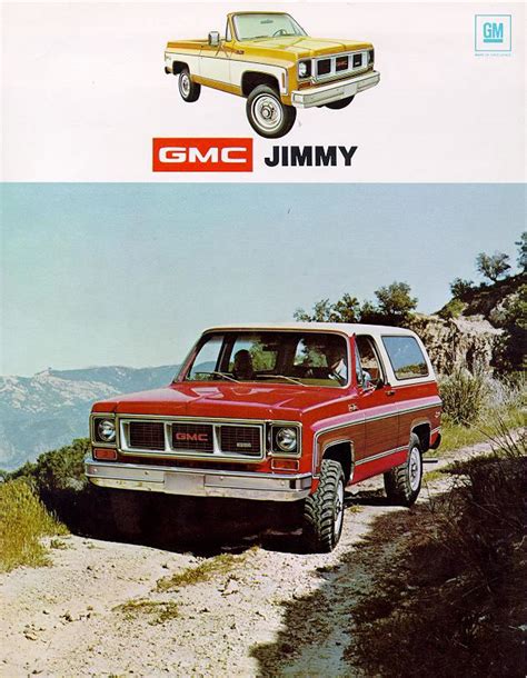 1974 Chevrolet And Gmc Truck Brochures 1974 Gmc Jimmy 01