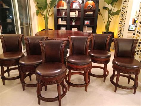 6 seat counter height table and Frontgate bar stools - Dining Tables