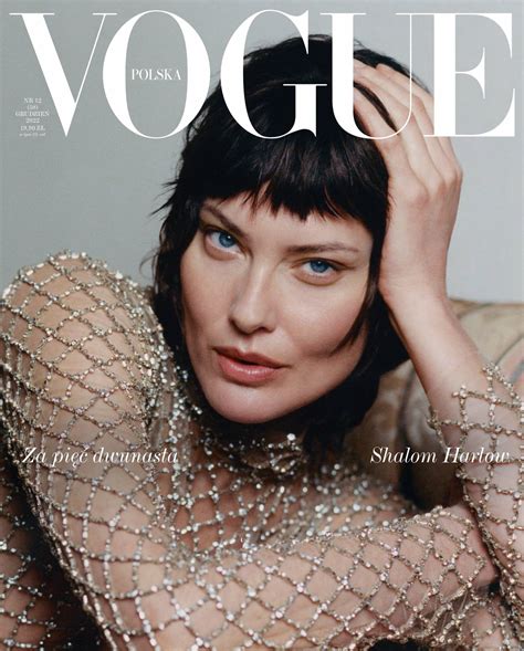 Modelka I Aktorka Shalom Harlow Na Ok Adce Grudniowego Wydania Vogue