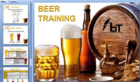 Beer Training Food And Beverage Trainer