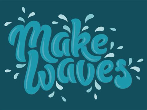 Make Waves By Matt Vergotis Liquid Typography Typographic Design
