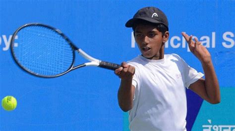 Maharashtra Open Tennis Year Old Wonder Babe Manas Dhamne Makes First Round Exit After