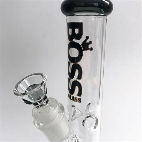 Boss Glass Bong 10 Straight Tube Kings Pipes