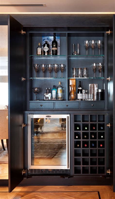 Built In Alcohol Cabinet Armoire Bar Home Bar Cabinet Hidden Bar