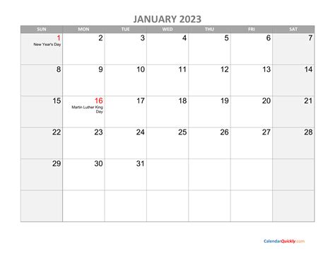 Monthly 2023 Calendar Template Breaking News Calendar 2024