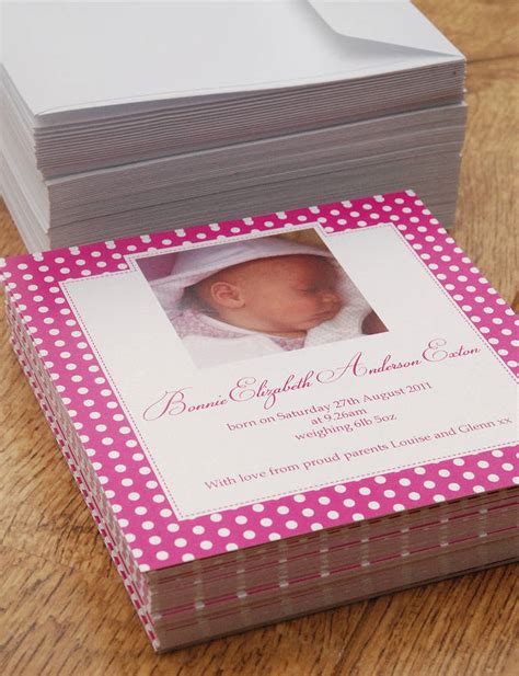 Check spelling or type a new query. Polka Dot Birth Announcement Cards By Mooks Design | notonthehighstreet.com