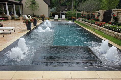 Perimeter Overflow Pool With Spa Contemporary Pool Chicago By