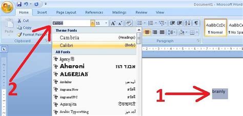 Jelaskan Cara Mengubah Jenis Dan Ukuran Huruf Di Microsoft Word Sebelum